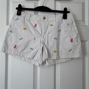 Polo by Ralph Lauren Cream Embroidered Women's Shorts